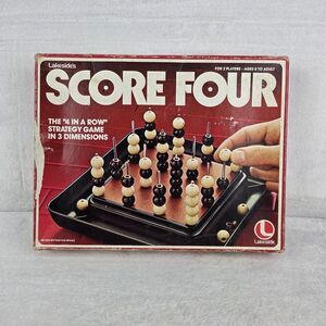Vintage Score Four Strategy Boardgame by Lakeside 1978 100% Complete